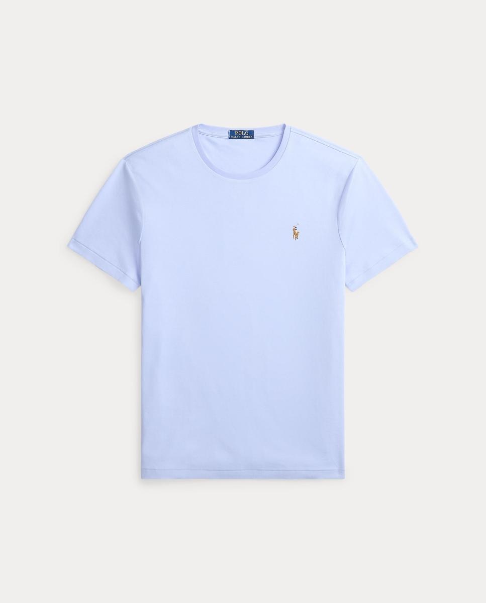 Camiseta de hombre de algodón Pebble Azul - Polo Ralph Lauren - Azul pálido Azul pálido-5