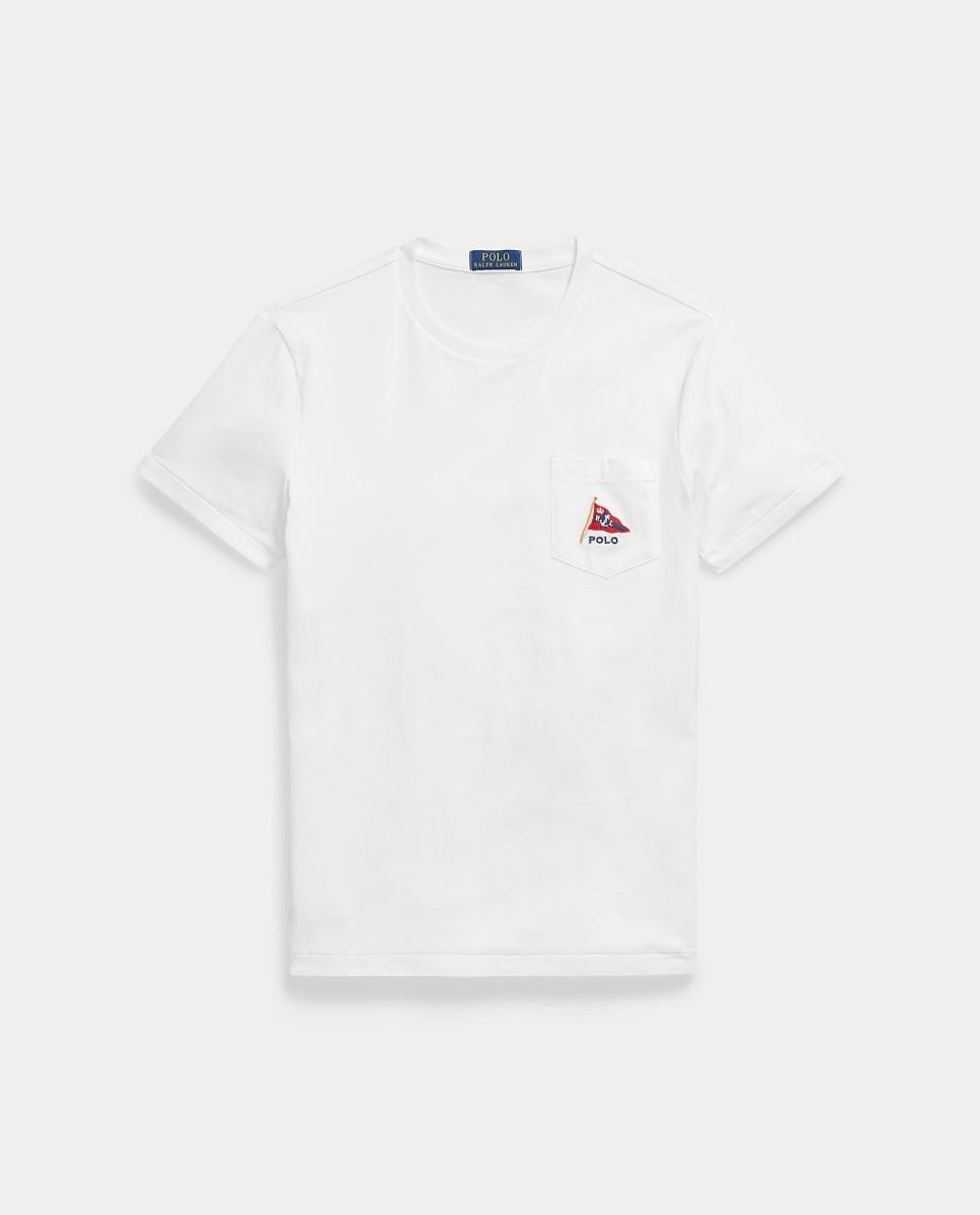 Imagem 0 de T-shirt de Algodão com Bolso Polo Bear