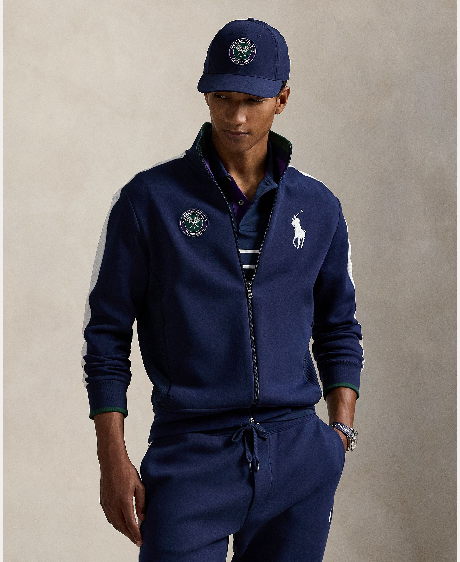 Polo Ralph Lauren - Chaqueta de hombre Wimbledon piqué doble.