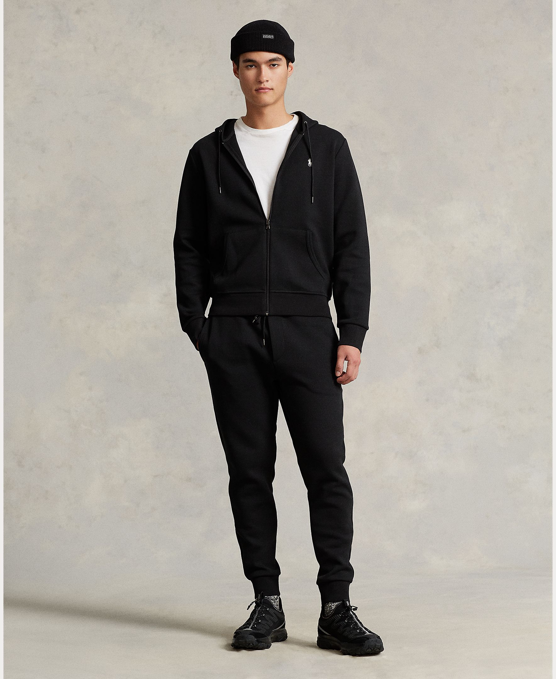 Sweatshirt com Capuz e Fecho de Correr Preto-6