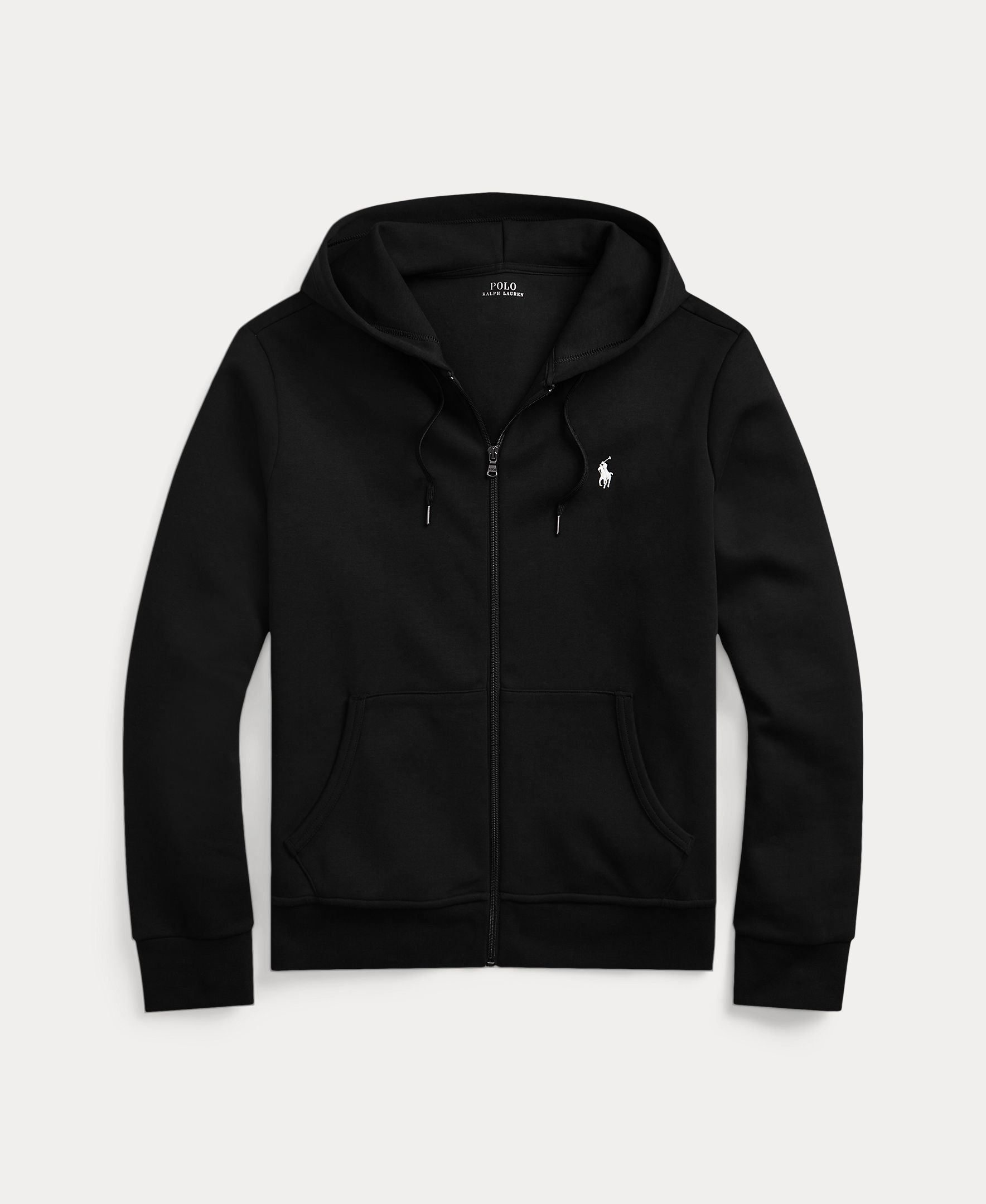 Sweatshirt com Capuz e Fecho de Correr Preto-5