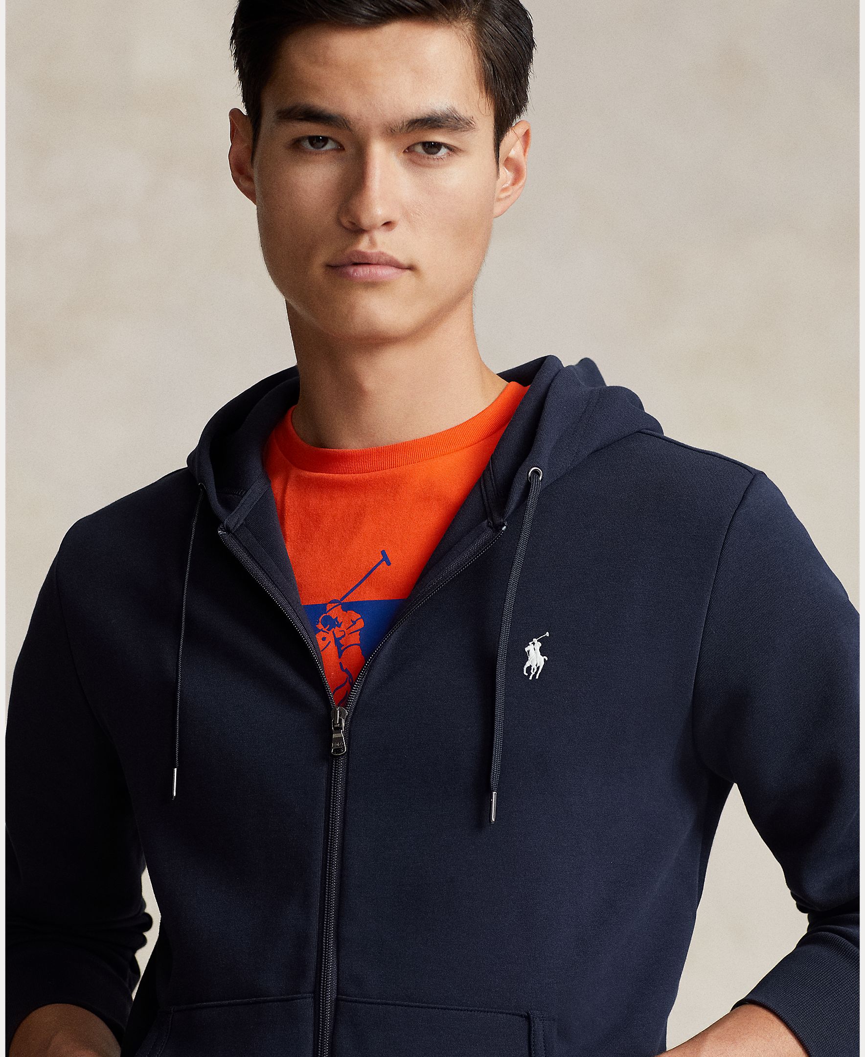 Sudadera de hombre de punto doble con cremallera Negro Polo - Polo Ralph Lauren - Azul marino Azul marino-5