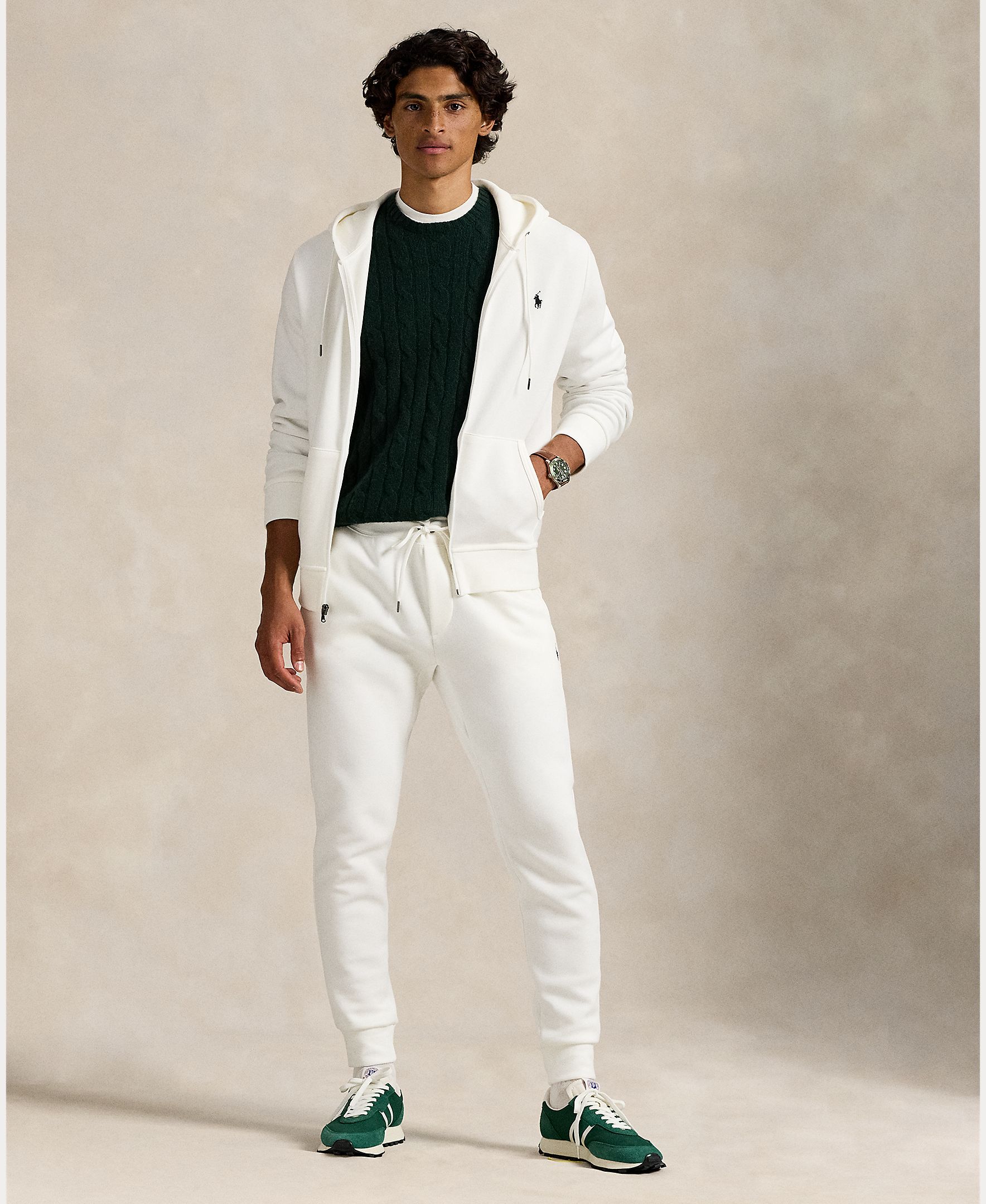 Sudadera de hombre de punto doble y cremallera - Polo Ralph Lauren - Blanco Blanco-7
