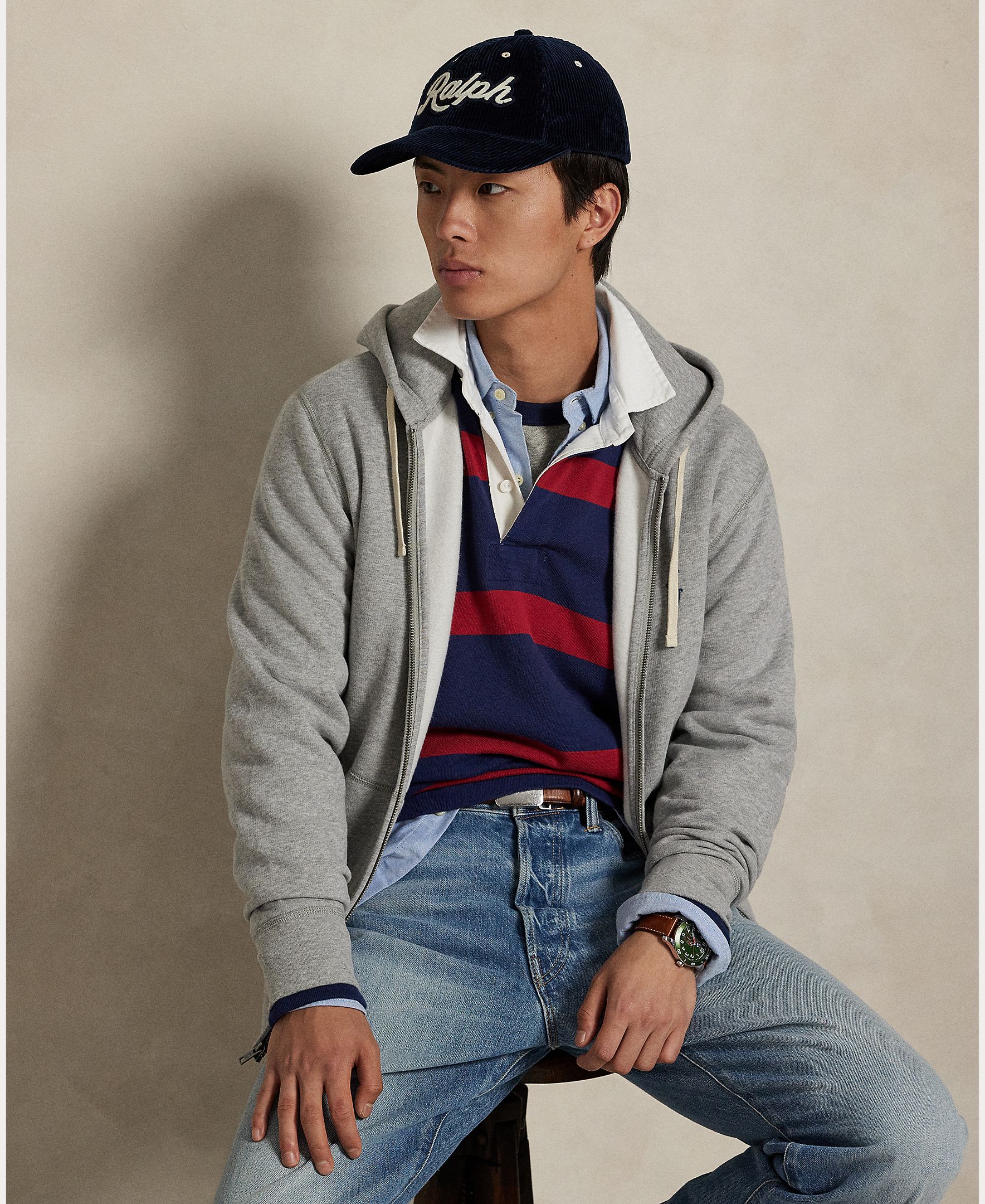 Imagem 0 de Sweatshirt com Capuz RL com Fecho de Correr