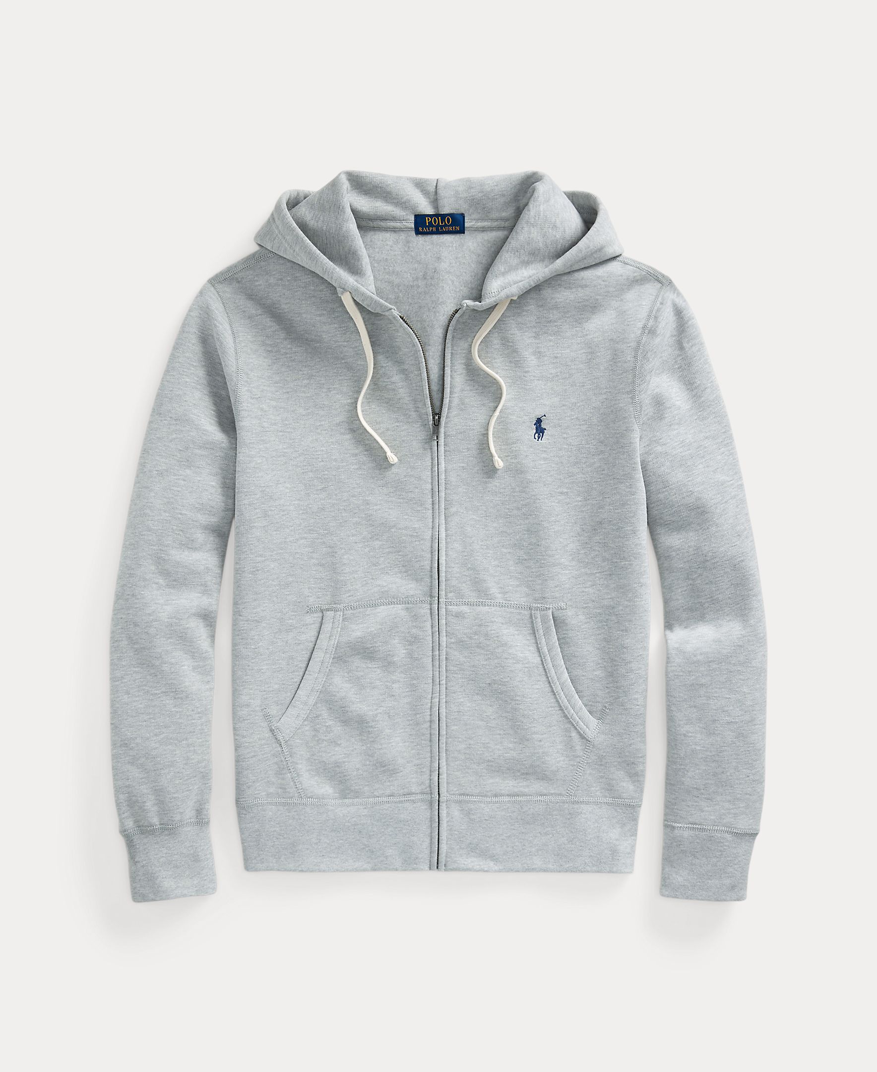 Sweatshirt com Capuz RL com Fecho de Correr Cinzento-claro-6