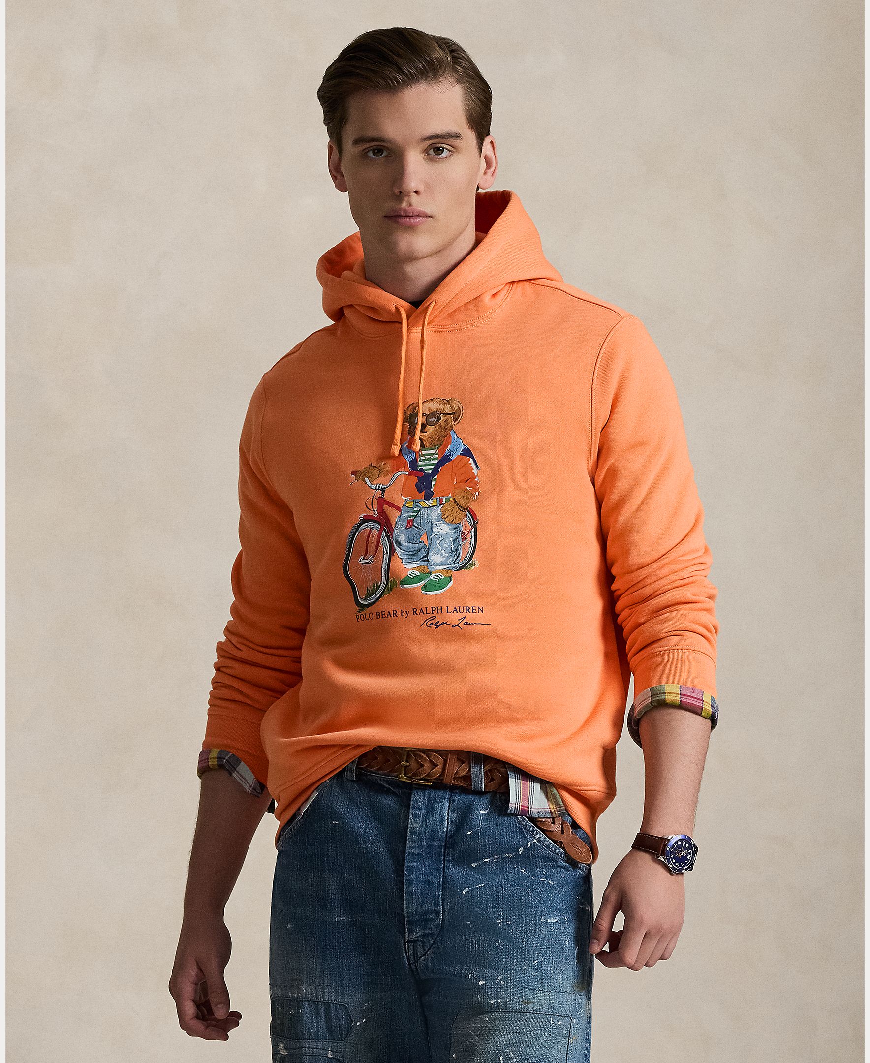 Polo Ralph Lauren - Sudadera con capucha de hombre de algodón con Polo Bear.