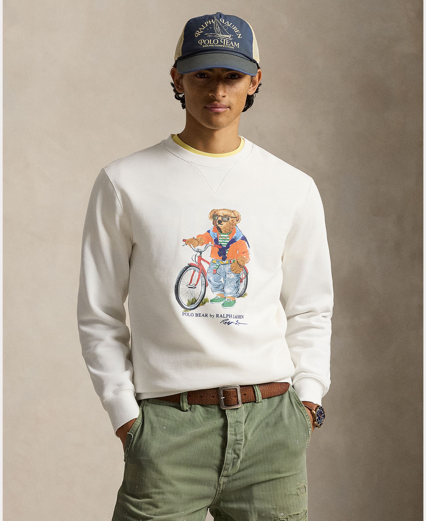 Polo Ralph Lauren - Sudadera de hombre de felpa con Polo Bear.