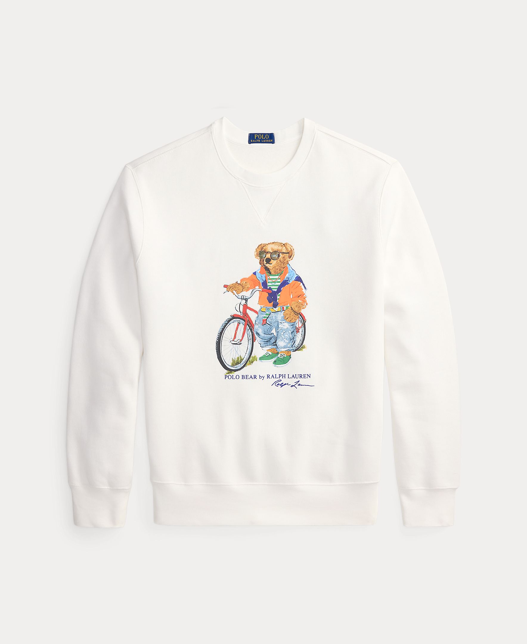 Sweatshirt de Felpa com Polo Bear Branco-5