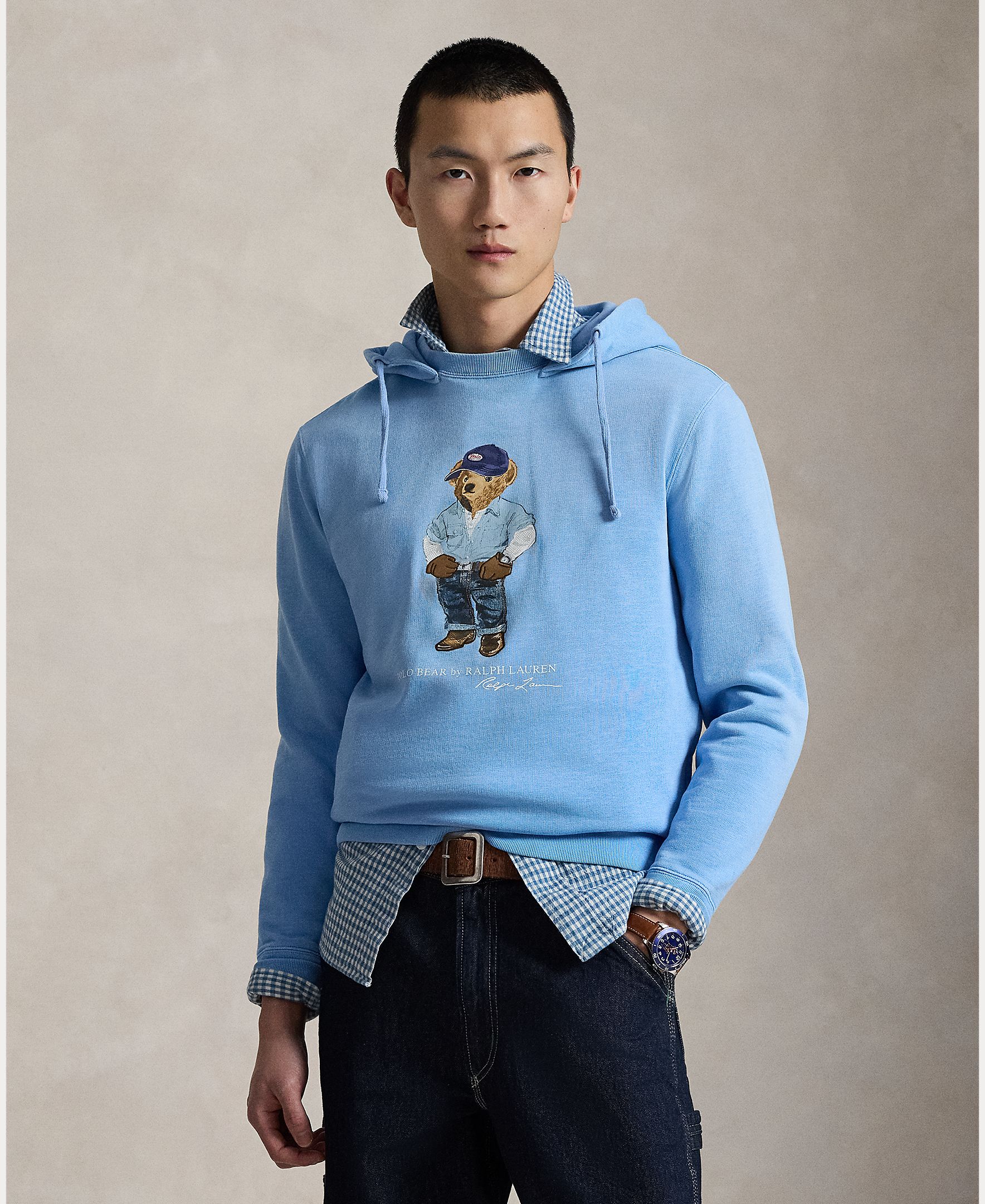 Imagem 0 de Sweatshirt de Algodão com Capuz e Polo Bear