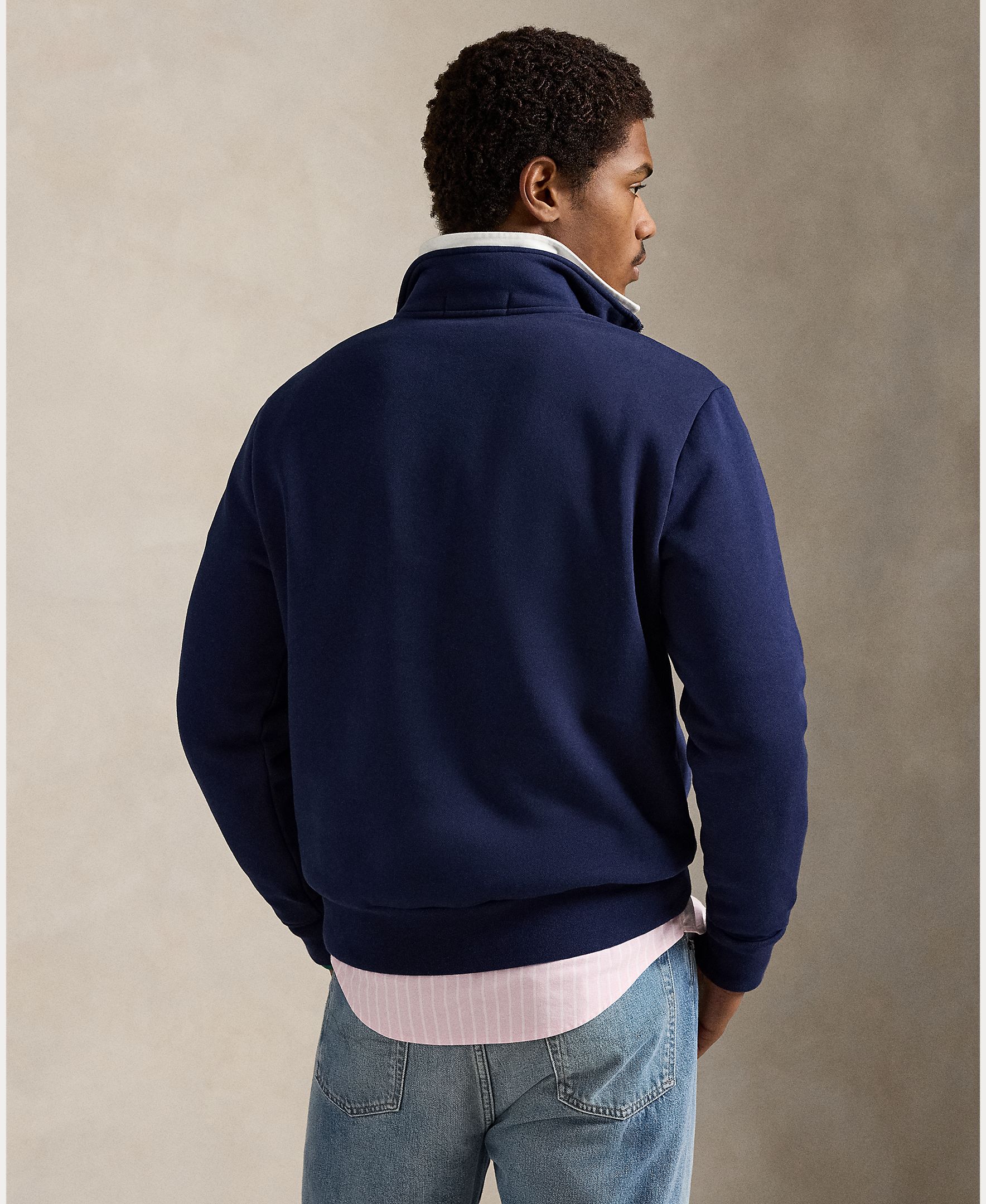 Sweatshirt Polo Sport de Felpa Azul-marinho-3