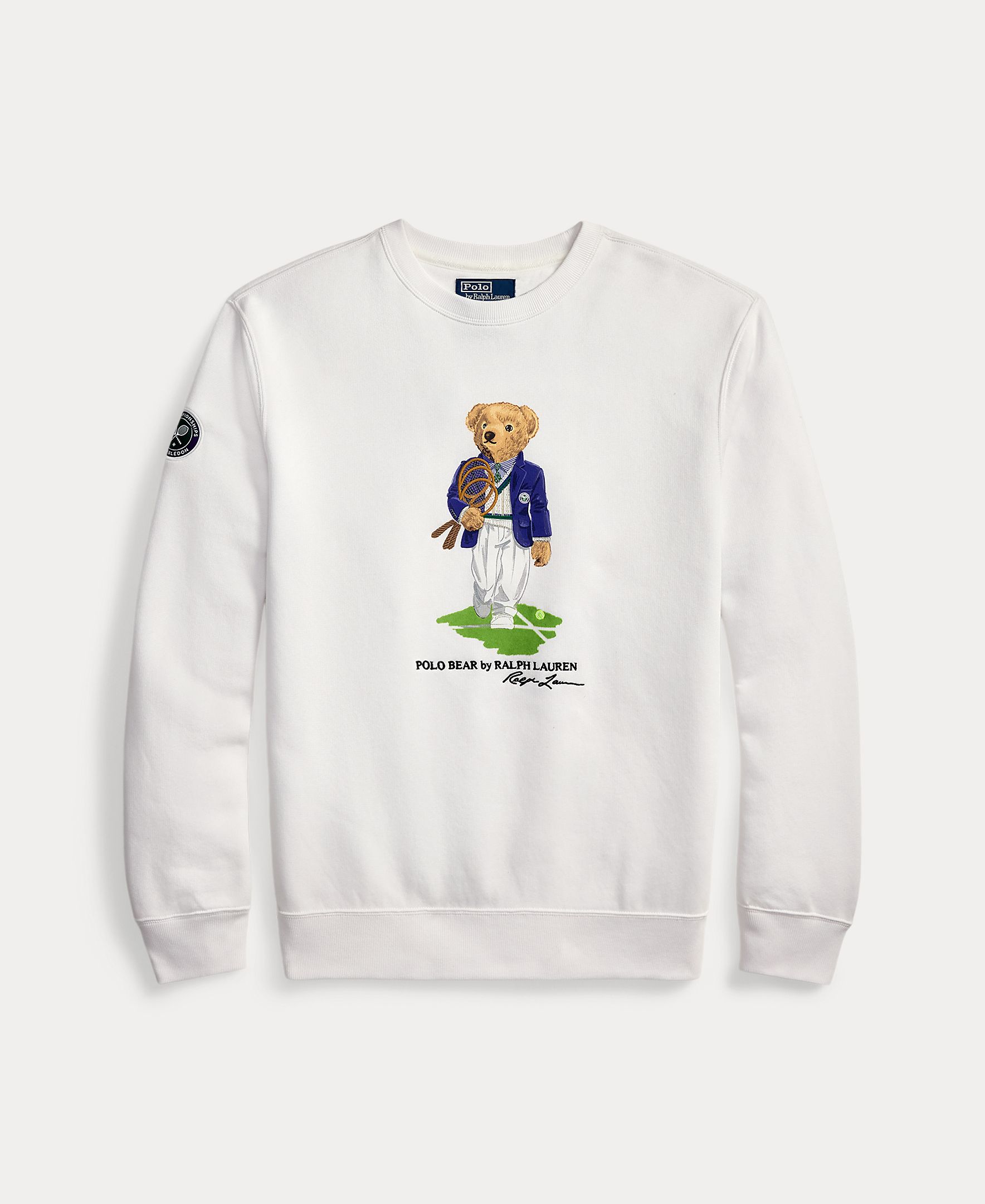 Sweatshirt com Gola Redonda e Polo Bear Branco-4