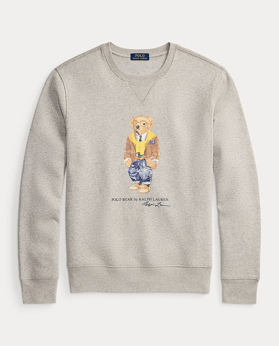 Sweatshirt de Felpa com Polo Bear Cinzento-4