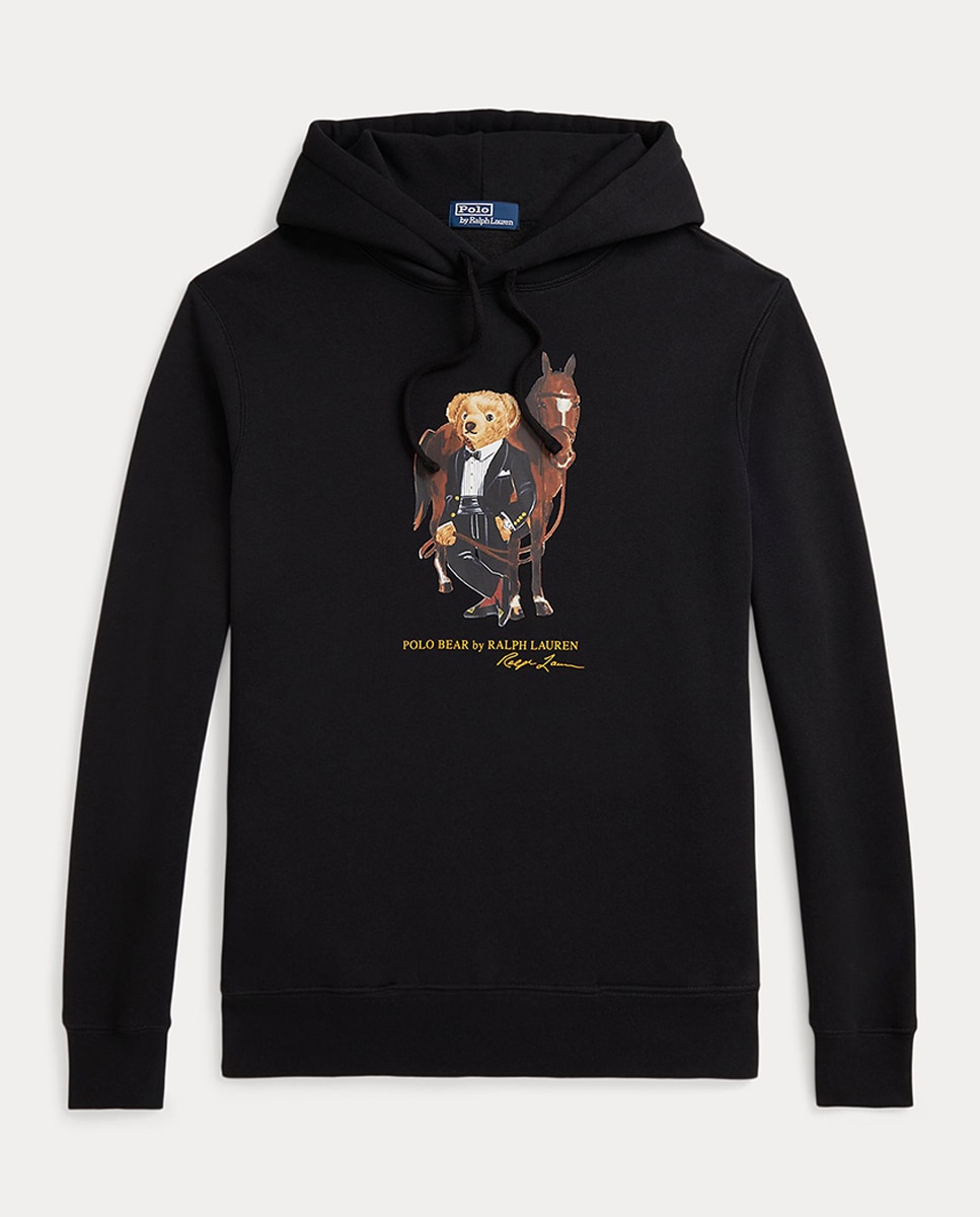 Sweatshirt com Capuz e Polo Bear Preto-5