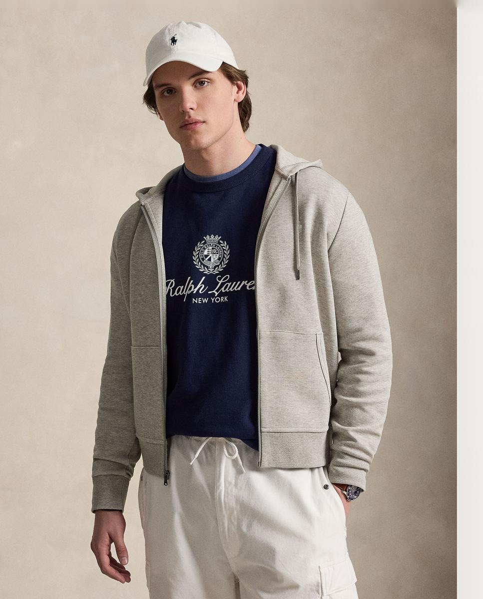 Imagen 0 de Sudadera de hombre oscuro Sport Jaspeado con cremallera Gris oscuro