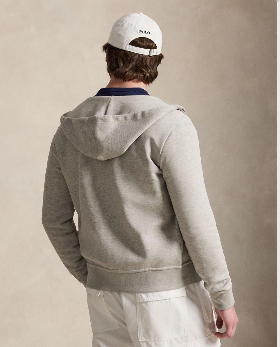 Sudadera de hombre oscuro Sport Jaspeado con cremallera - Polo Ralph Lauren - Gris oscuro Gris oscuro-3