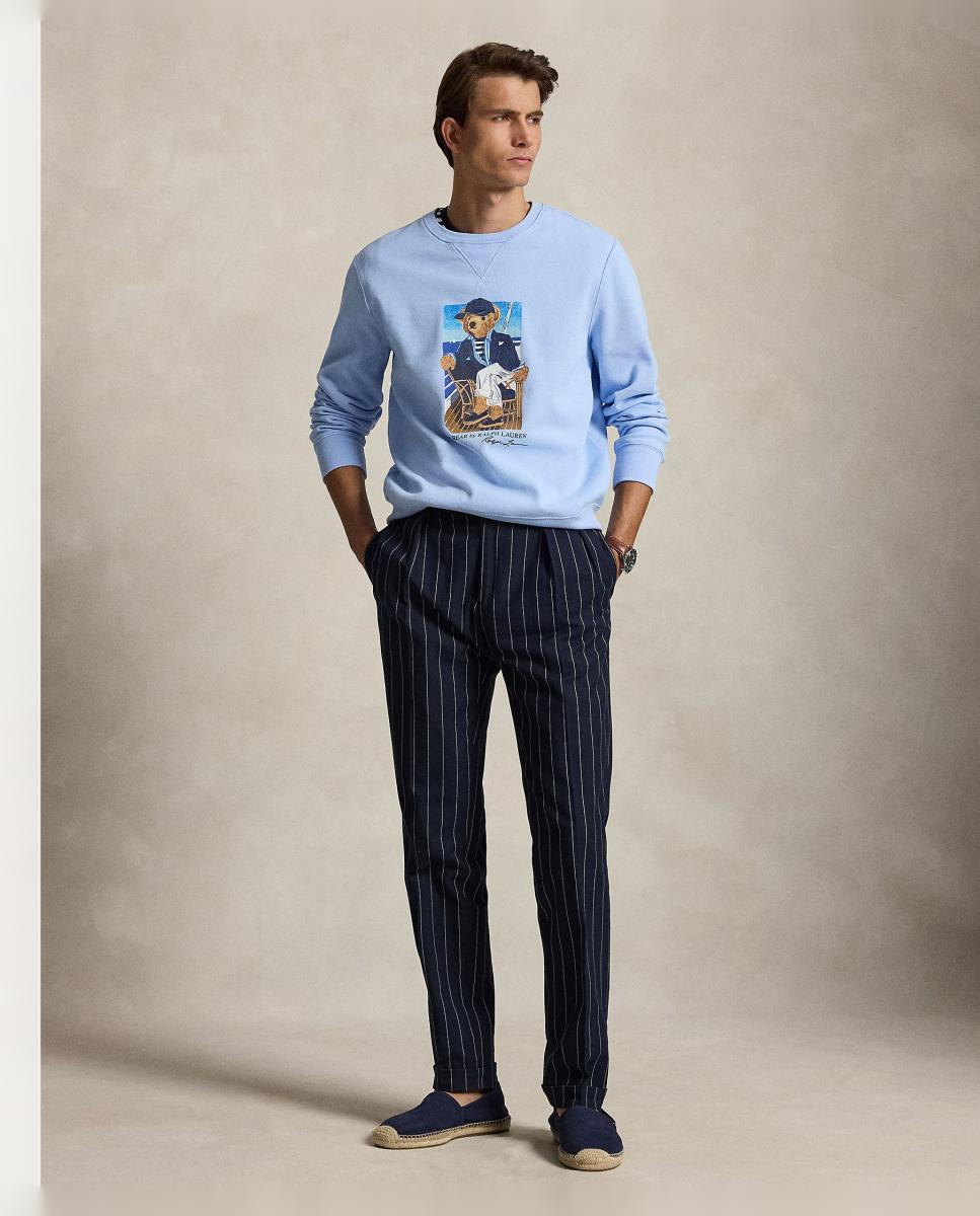Sweatshirt de Felpa com Polo Bear Azul-porcelana-6