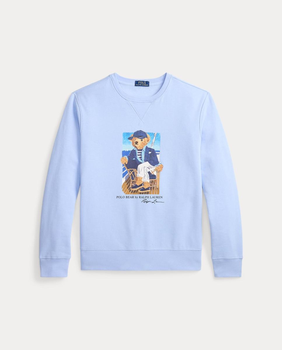 Sweatshirt de Felpa com Polo Bear Azul-porcelana-5