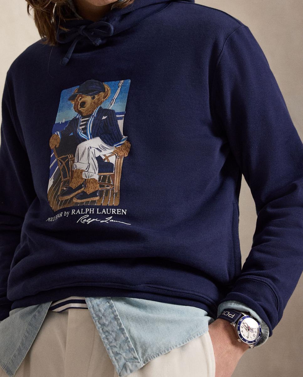 Sweatshirt com Capuz e Polo Bear Azul-marinho-4