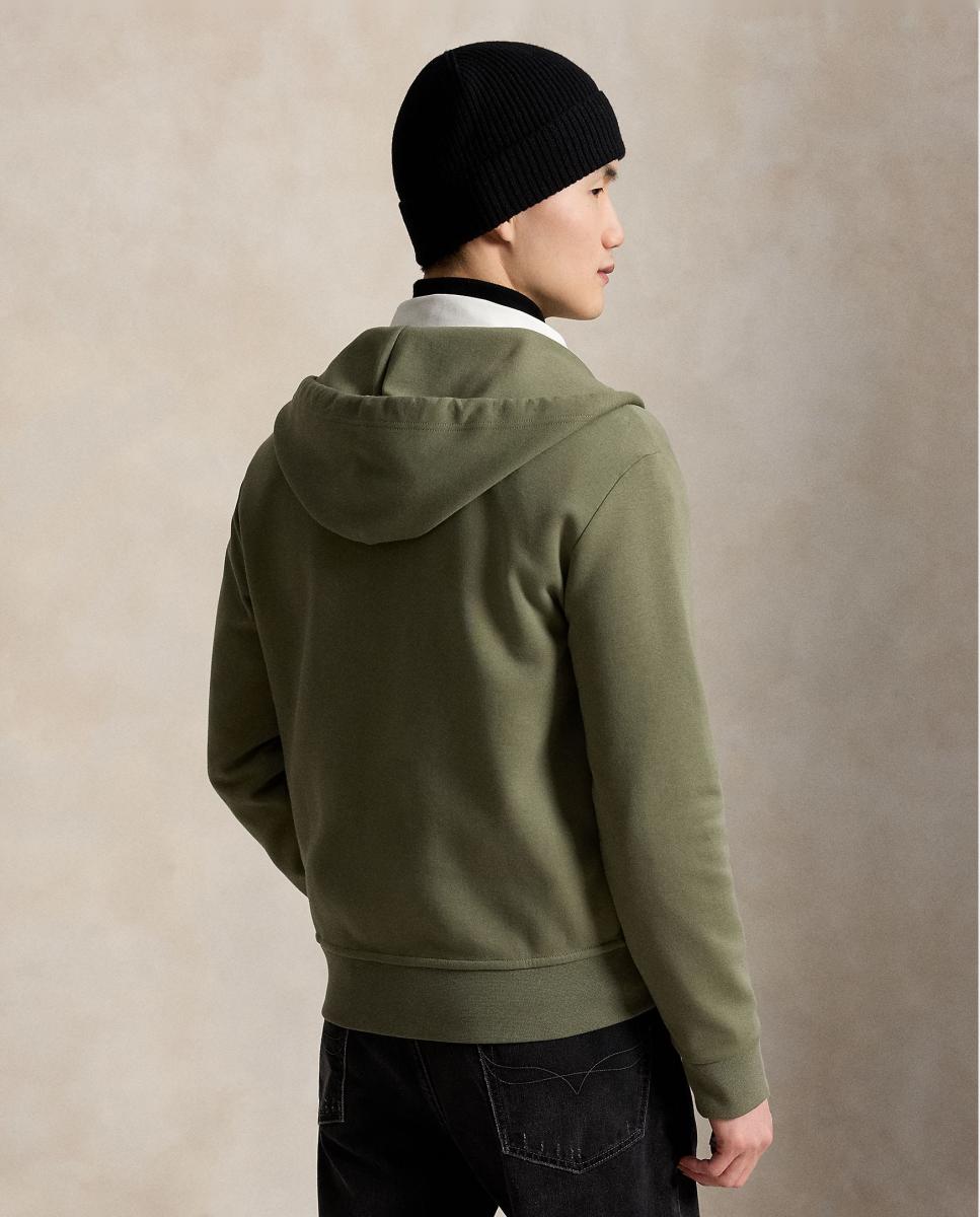 Sudadera de hombre de punto doble con cremallera Tierra Azul - Polo Ralph Lauren - Kaki Kaki-3