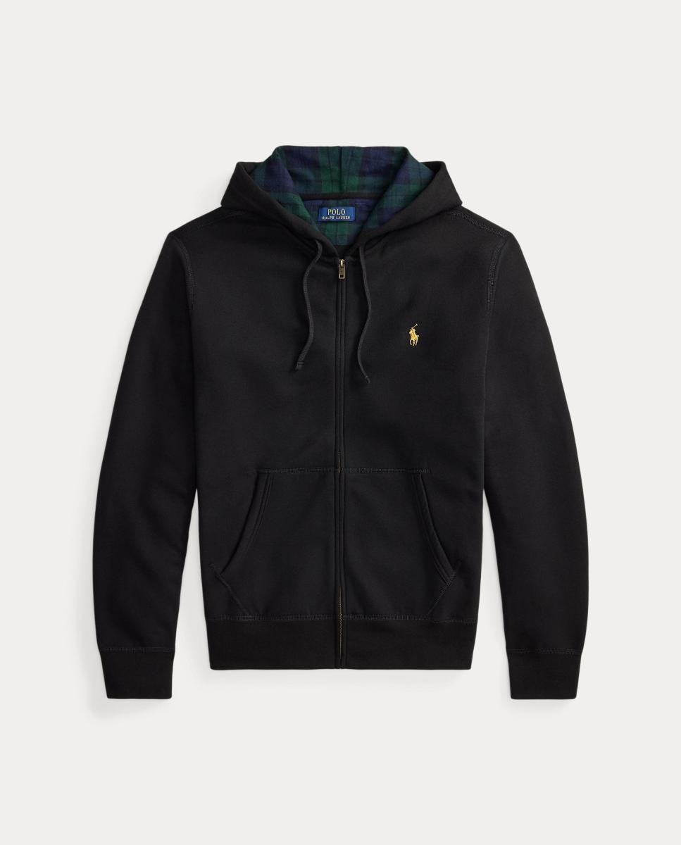 Sudadera con capucha de hombre con bosillo canguro y cremallera - Polo Ralph Lauren - Negro Negro-5