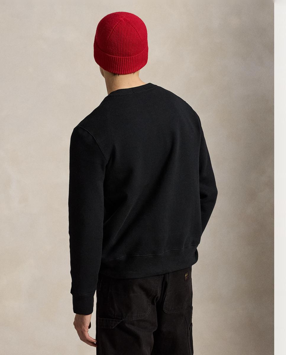 Sudadera de hombre de algodón con Polo Bear - Polo Ralph Lauren - Negro Negro-3