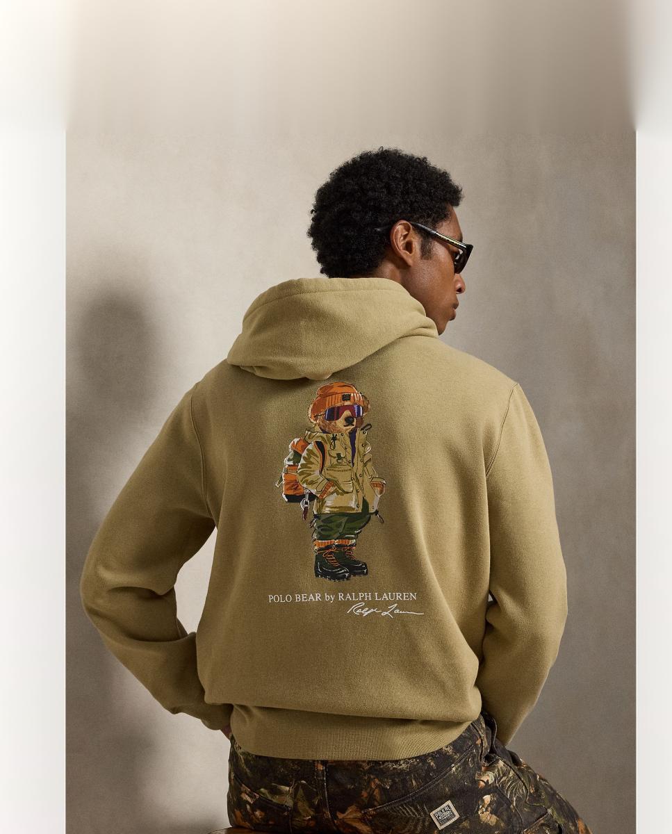 Sudadera con capucha de hombre de algodón con logo - Polo Ralph Lauren - Beige Beige-3