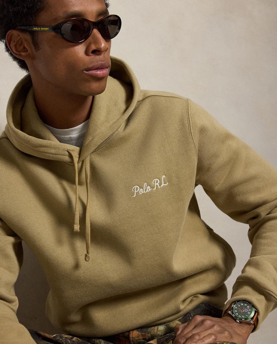 Sudadera con capucha de hombre de algodón con logo - Polo Ralph Lauren - Beige Beige-4