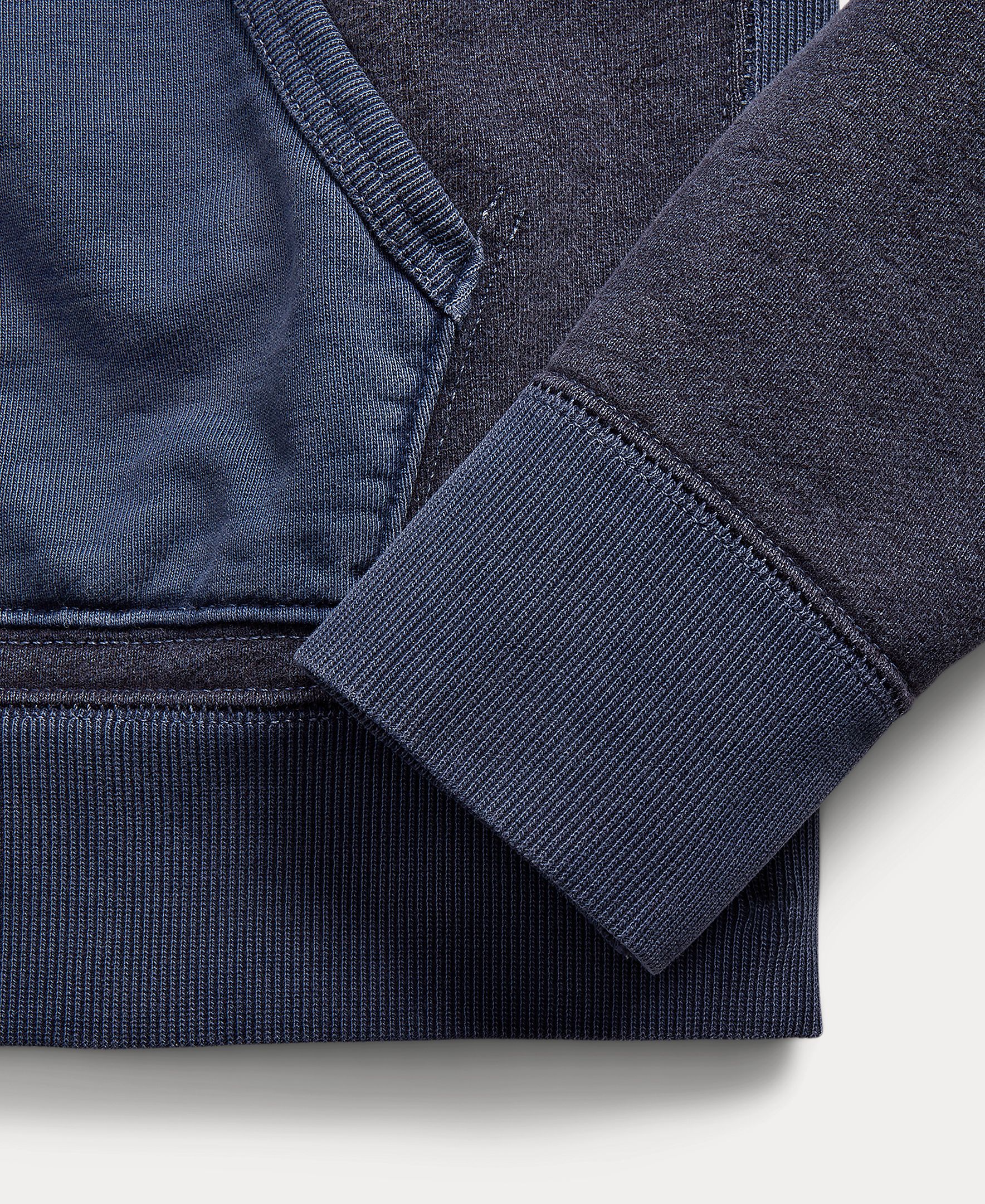 Sweatshirt com Capuz Duplo RL Azul-marinho-5