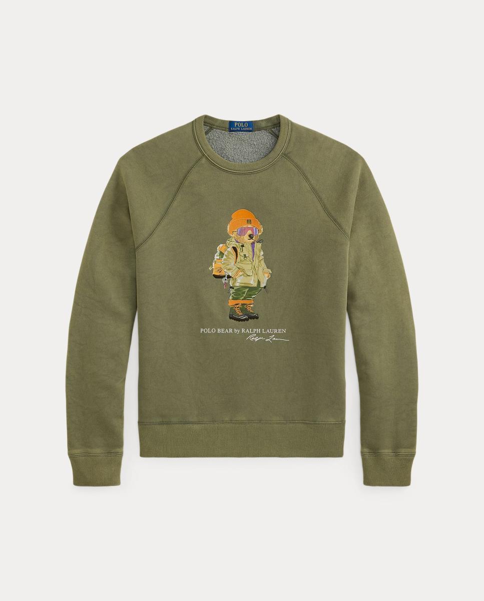Sweatshirt de algodão com logótipo Verde Sálvia-5