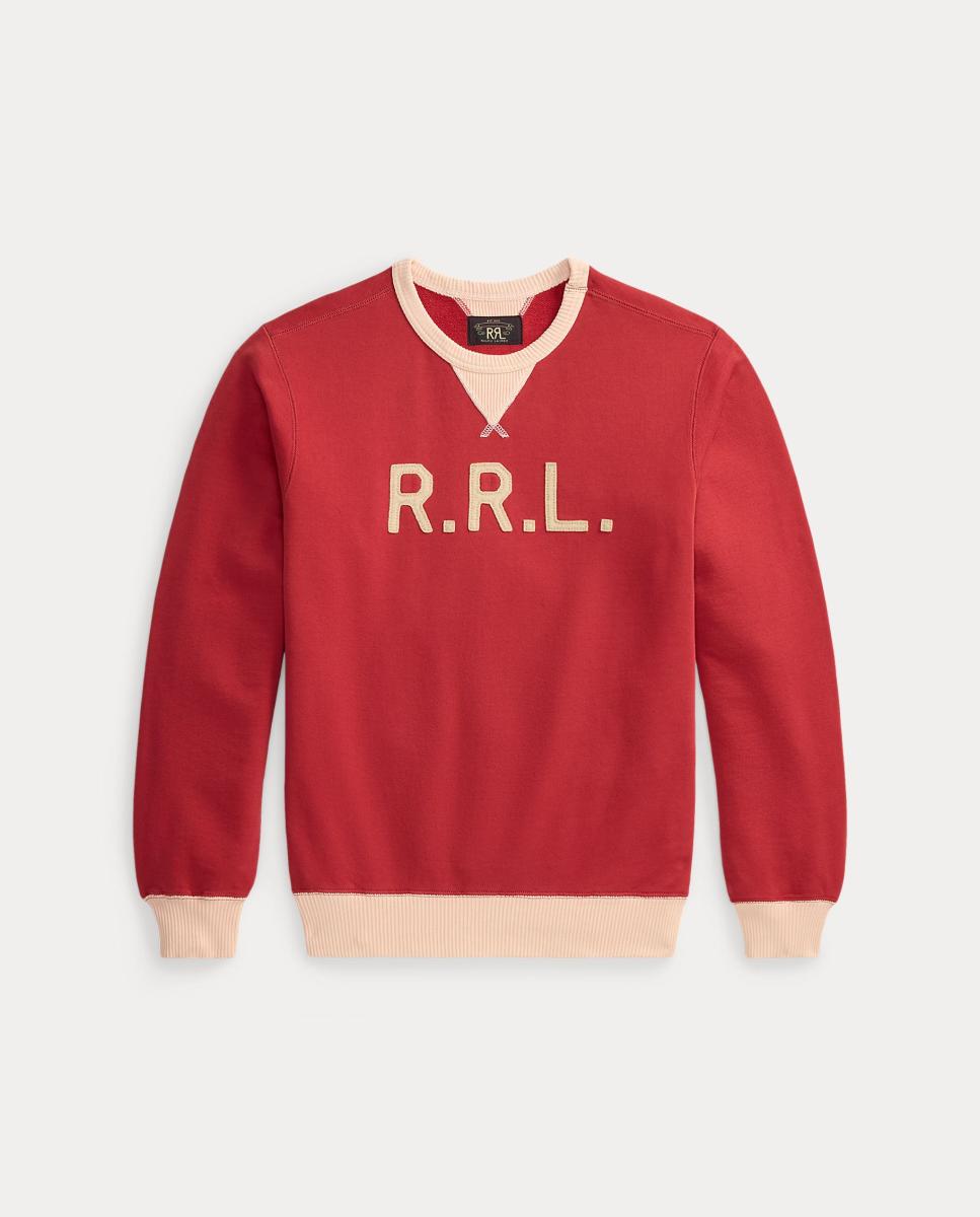 Imagen 0 de Sudadera de hombre de rizo Doble RL Rojo claro