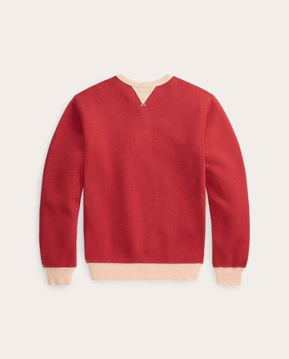 Sudadera de hombre de rizo Doble RL - Polo Ralph Lauren - Rojo claro Rojo claro-2
