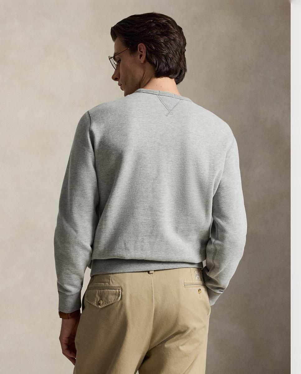 Sweatshirt de Algodão RL Cinzento-claro-3