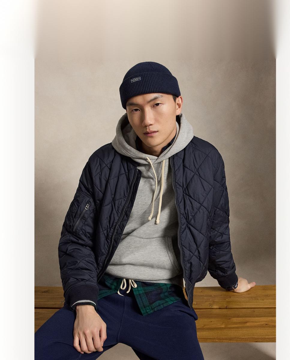 Sudadera de hombre Andover Jaspeado con capucha - Polo Ralph Lauren - Gris claro Gris claro-6