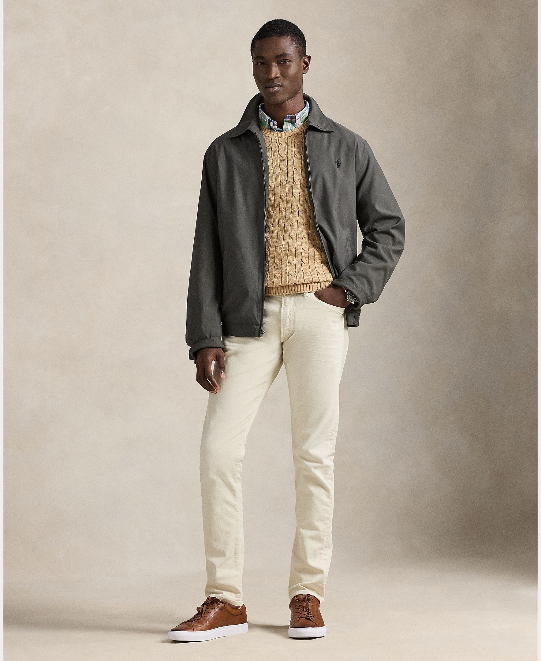 Polo Ralph Lauren - Cazadora de hombre con doble fuelle de sarga.