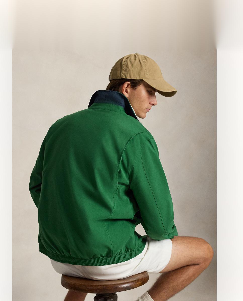 Chaqueta de hombre de sarga con doble fuelle - Polo Ralph Lauren - Verde Bosque Verde Bosque-4