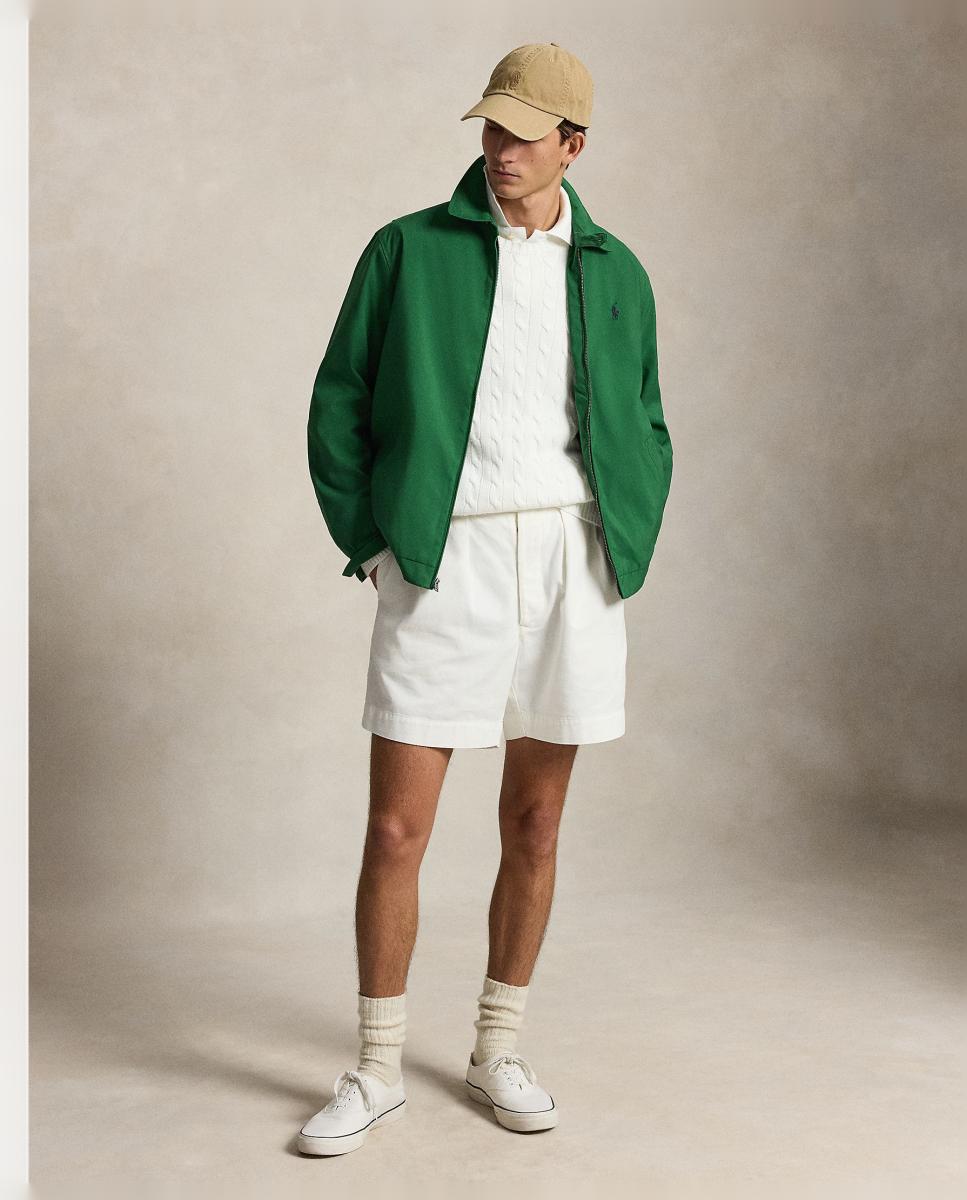 Chaqueta de hombre de sarga con doble fuelle - Polo Ralph Lauren - Verde Bosque Verde Bosque-8
