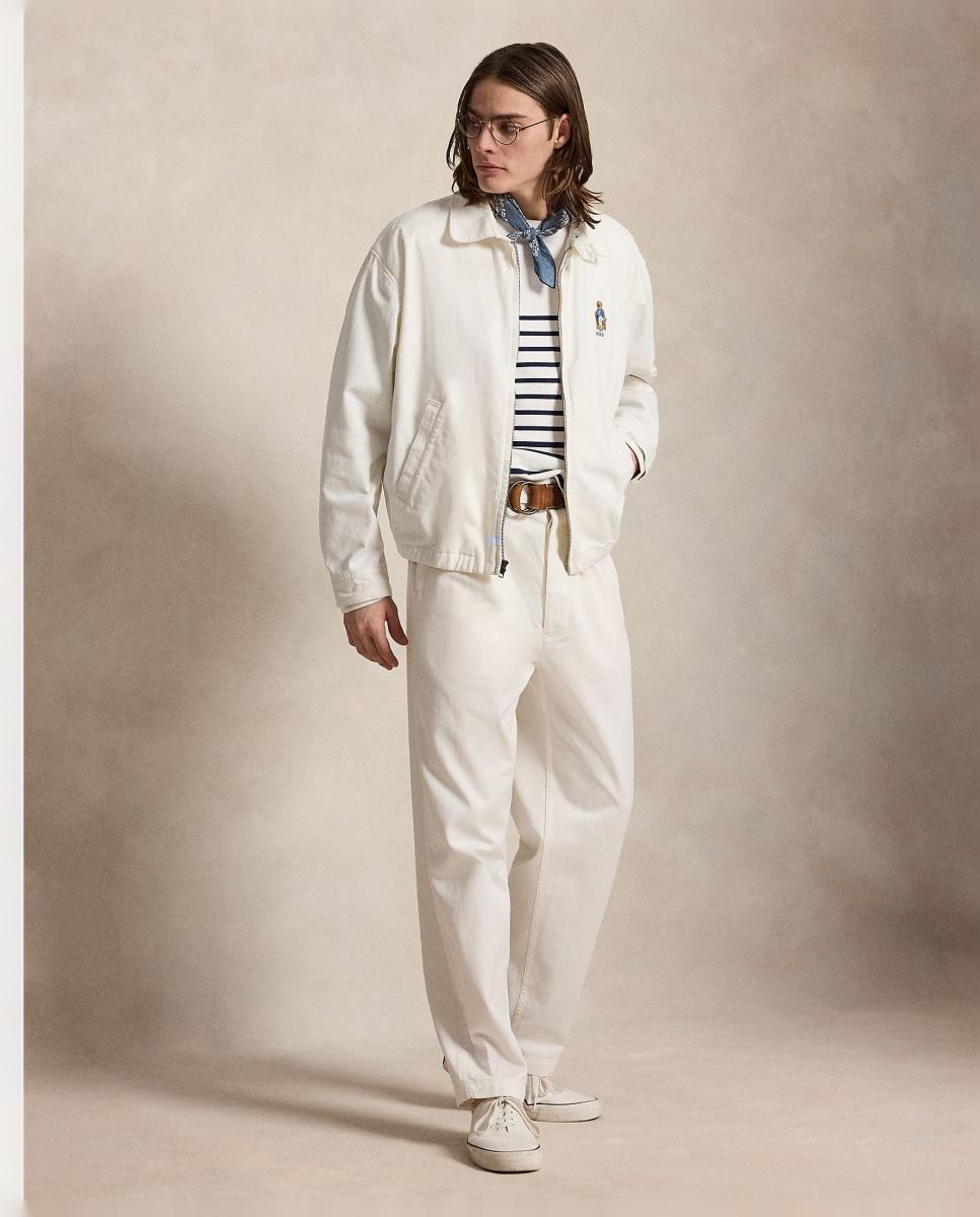 Casaco de Algodão com Polo Bear Branco-marfim-6