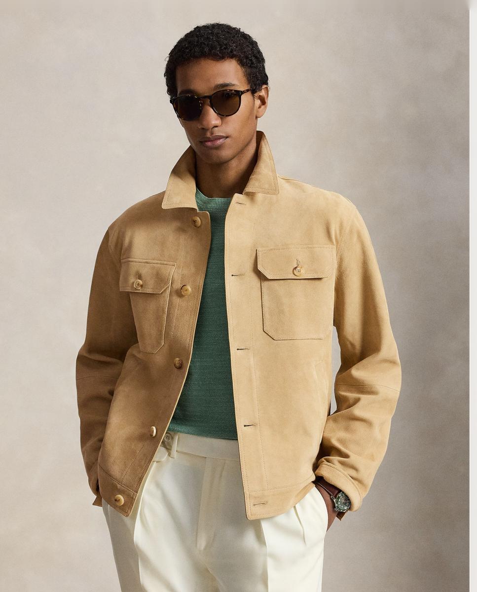 Polo Ralph Lauren - Chaqueta de hombre de ante.