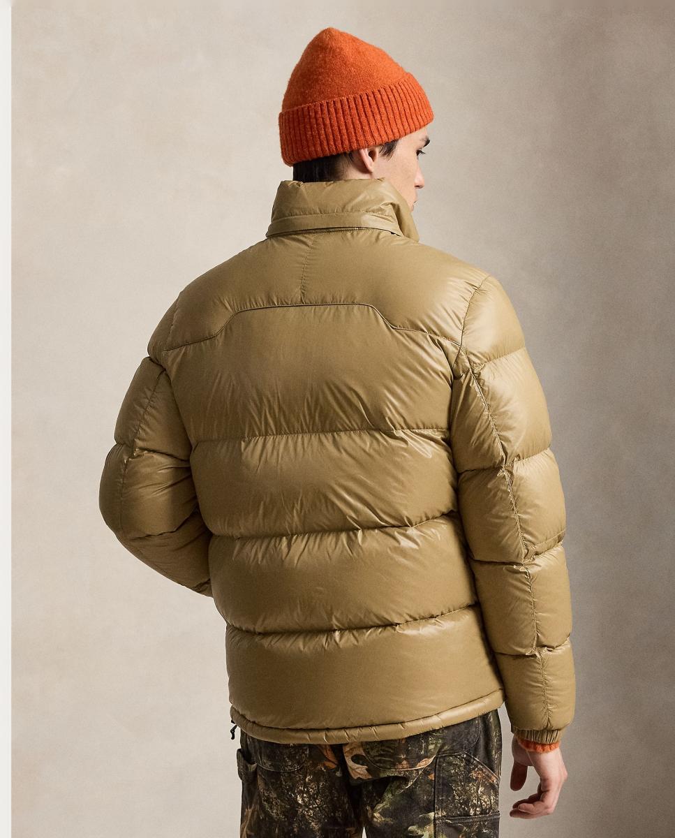 Imagen 4 de Chaqueta de hombre Gorham de plumón brillante Negro Polo - Polo Ralph Lauren - Camel Camel