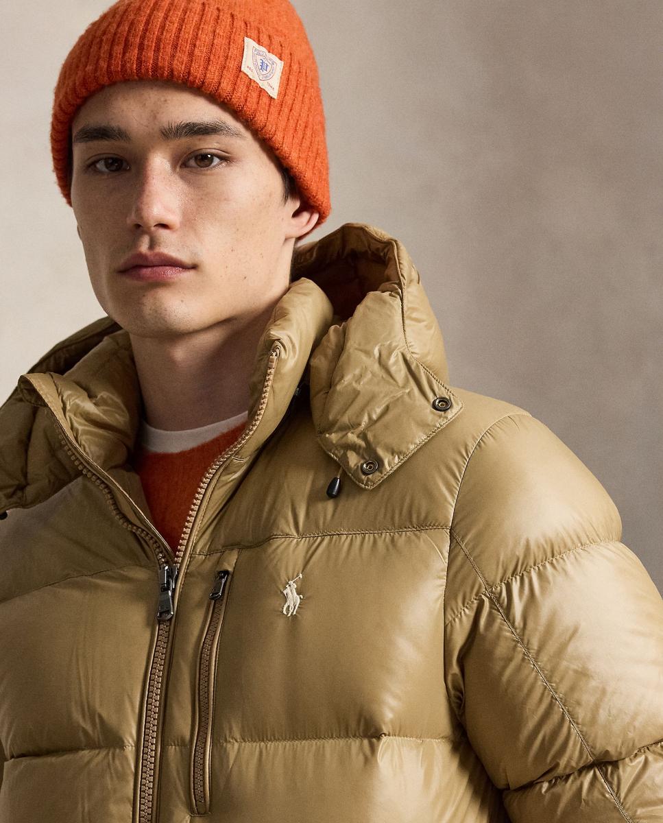 Imagen 5 de Chaqueta de hombre Gorham de plumón brillante Negro Polo - Polo Ralph Lauren - Camel Camel