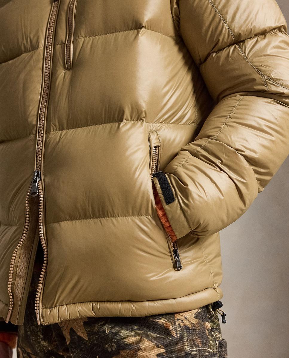 Imagen 6 de Chaqueta de hombre Gorham de plumón brillante Negro Polo - Polo Ralph Lauren - Camel Camel