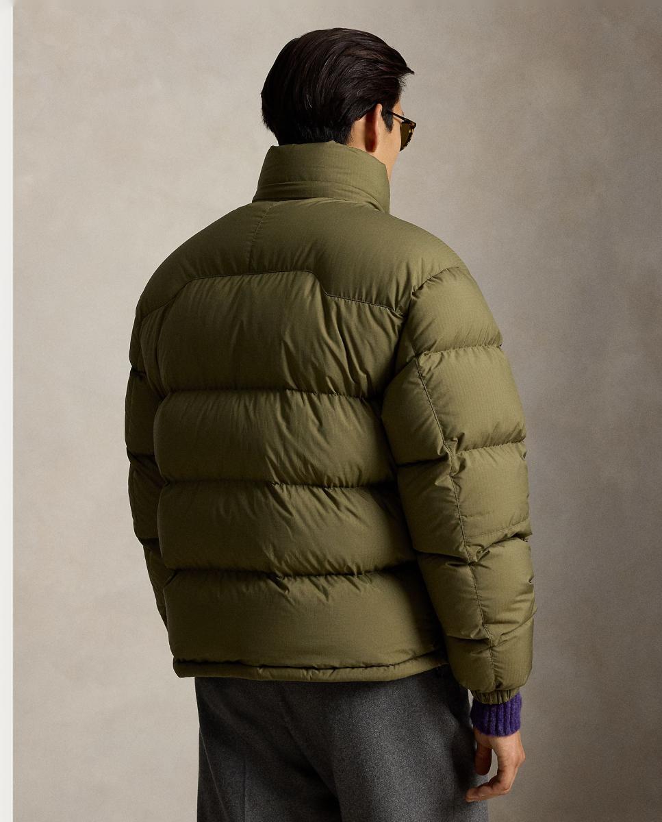 Imagen 4 de Plumífero de hombre repelente al agua y relleno de plumón - Polo Ralph Lauren - Kaki Kaki