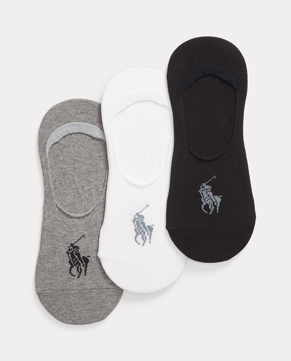 Pack de Três Pares de Pezinhos com Cavalo Bordado Multicolor-1