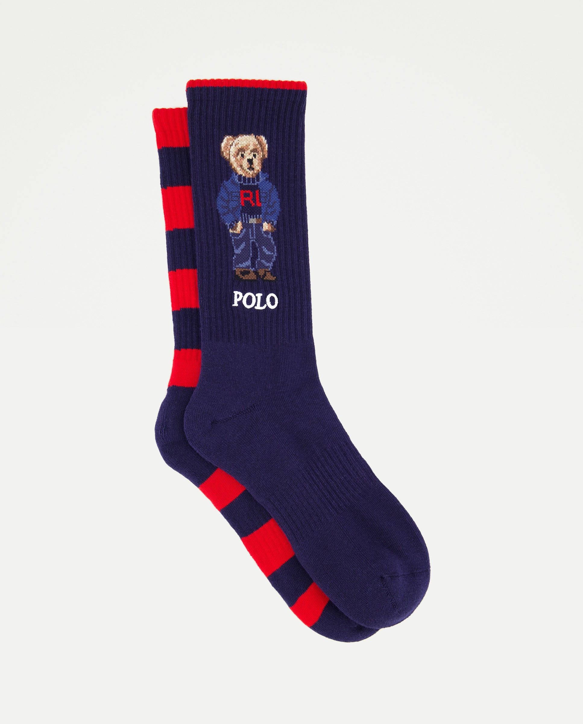 Pack de 2 Pares de Meias com Polo Bear Multicolor-1