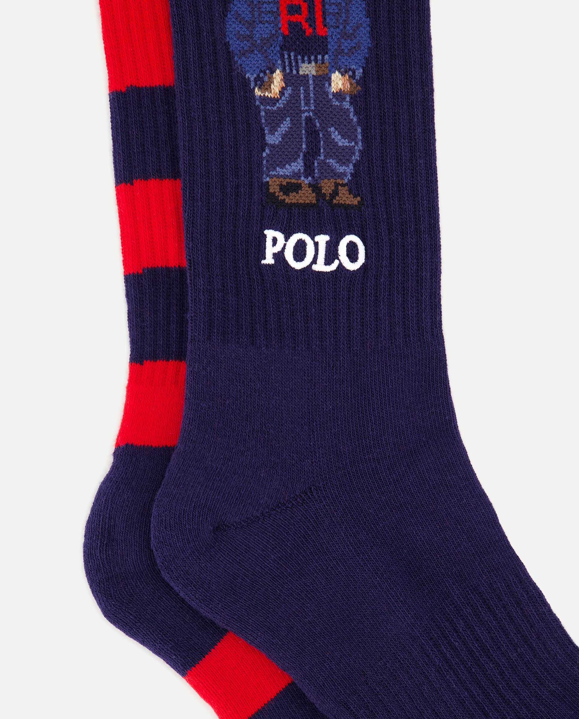 Pack de 2 Pares de Meias com Polo Bear Multicolor-2