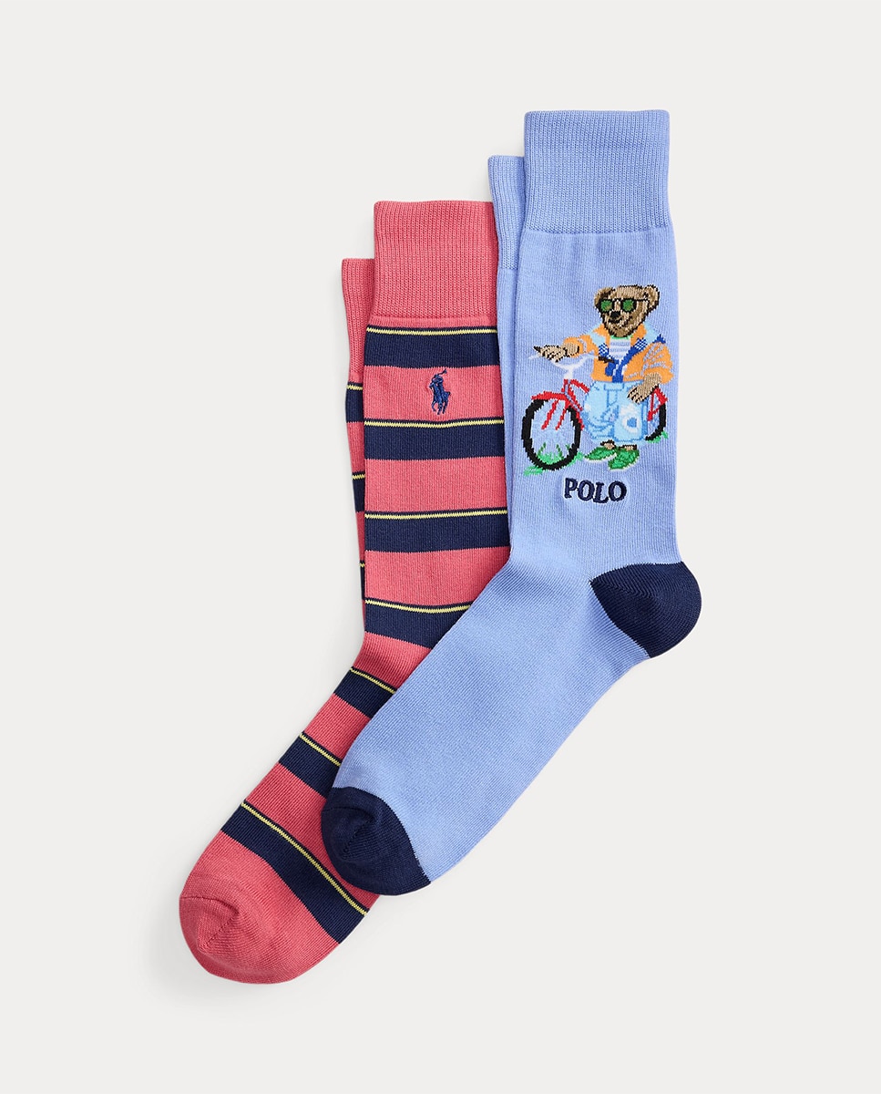 Imagem 0 de Pack de 2 Pares de Meias Curtas Estampadas