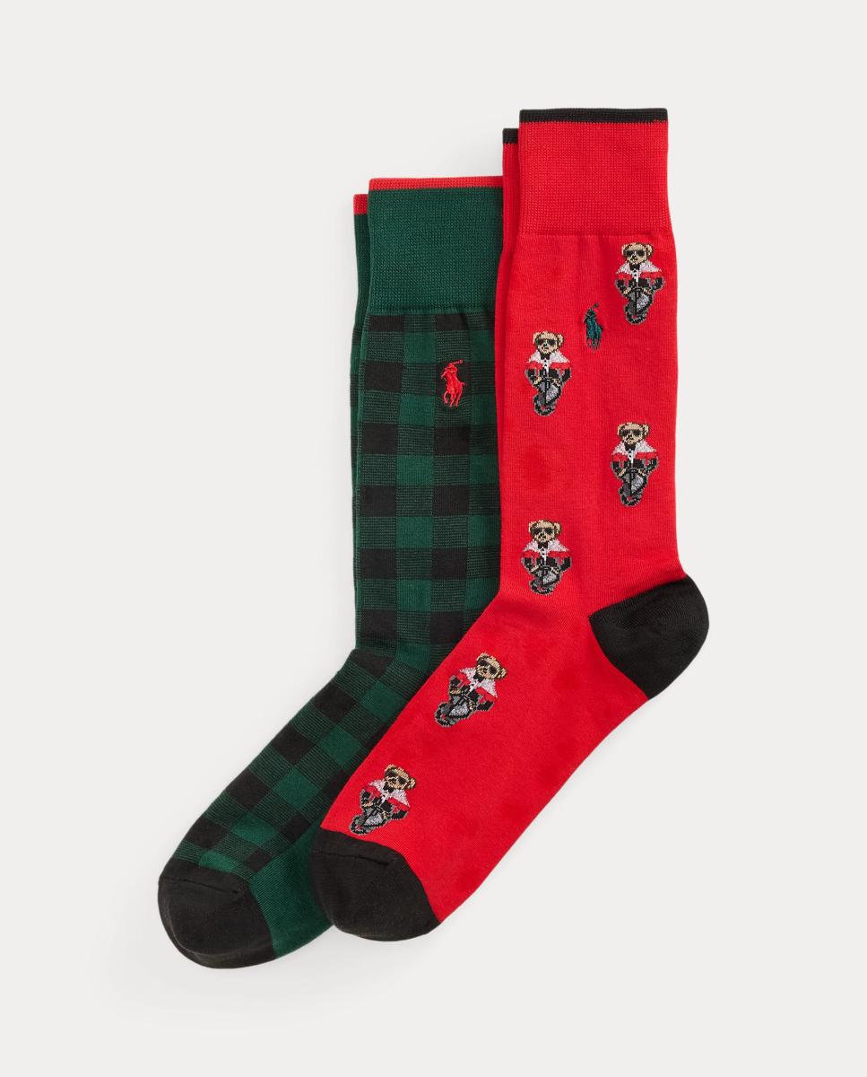 Imagem 0 de Pack de 2 Pares de Meias de Algodão Estampadas