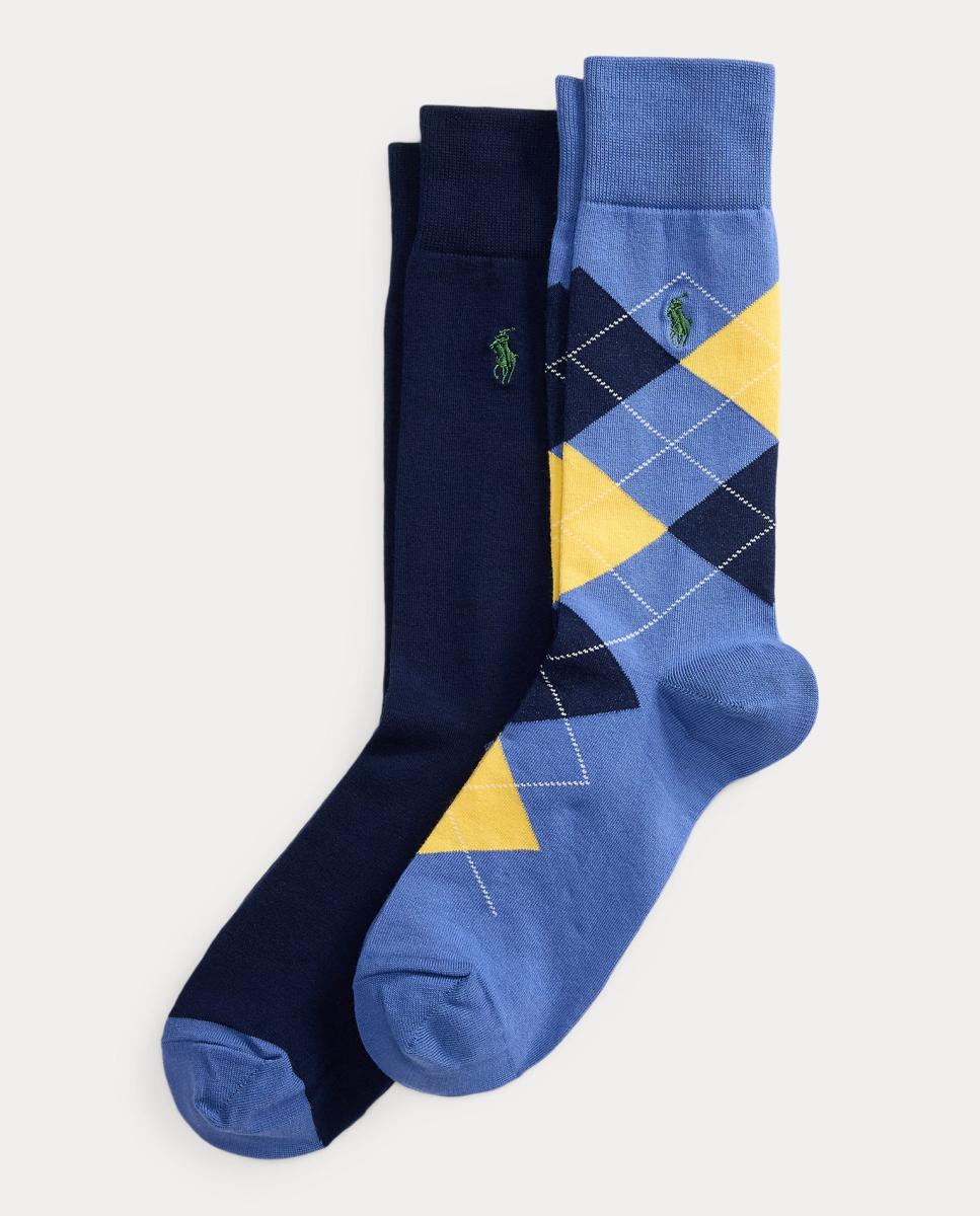 Imagem 0 de Pack de 2 Pares de Meias de Algodão Estampadas