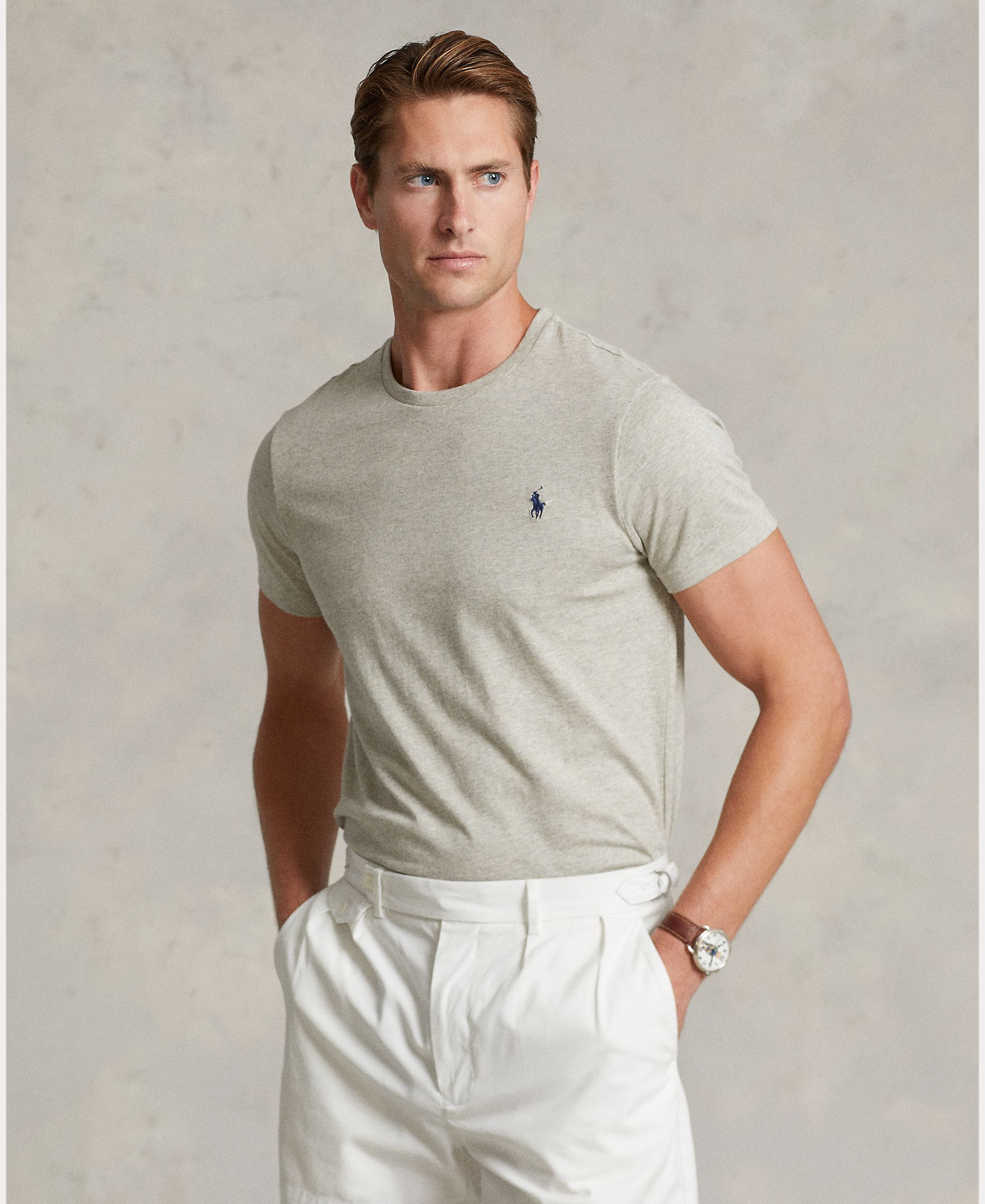 Polo Ralph Lauren - Camiseta de hombre de algodón con logo bordado.