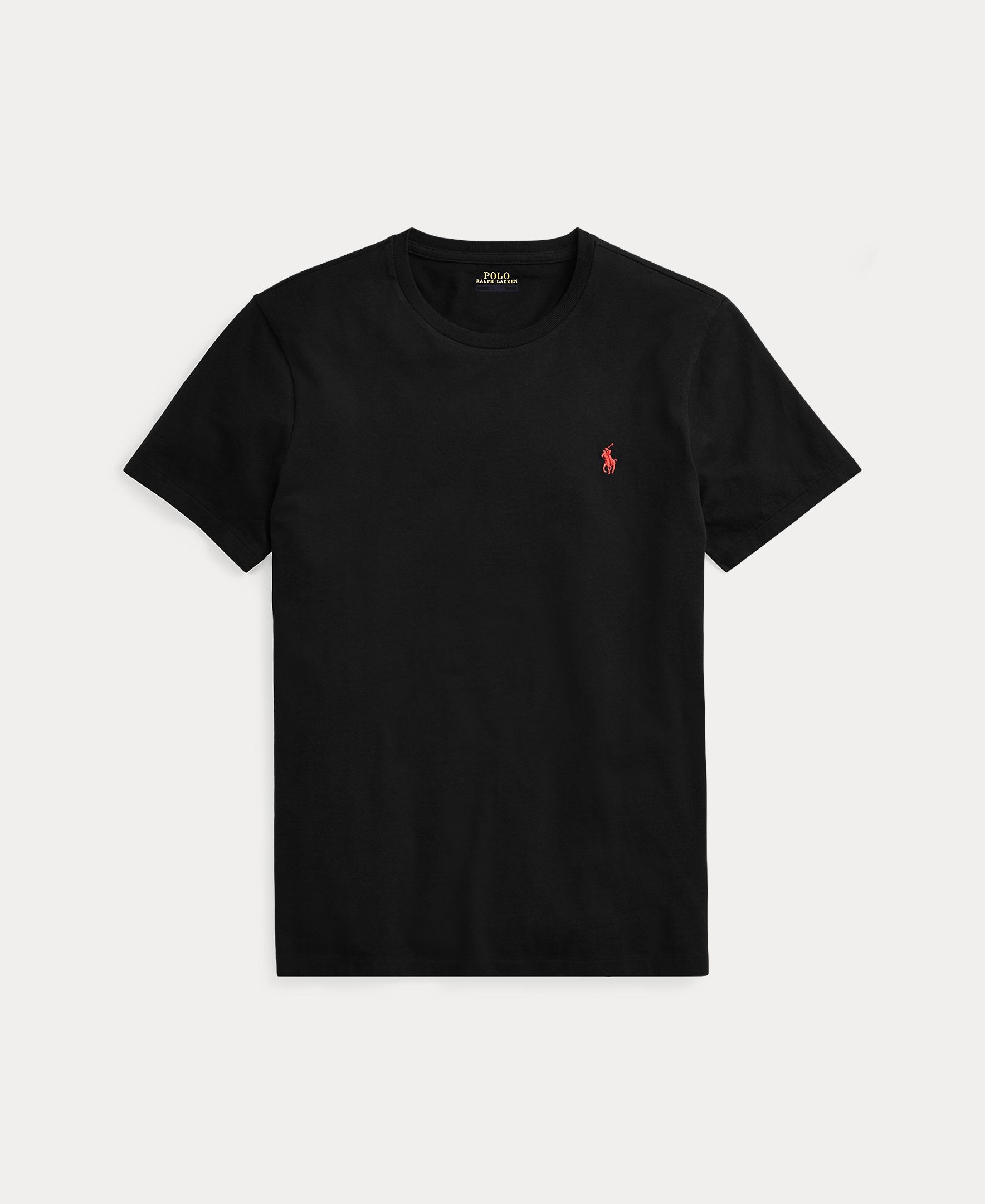 T-shirt com Logótipo Bordado e em Algodão Preto-5